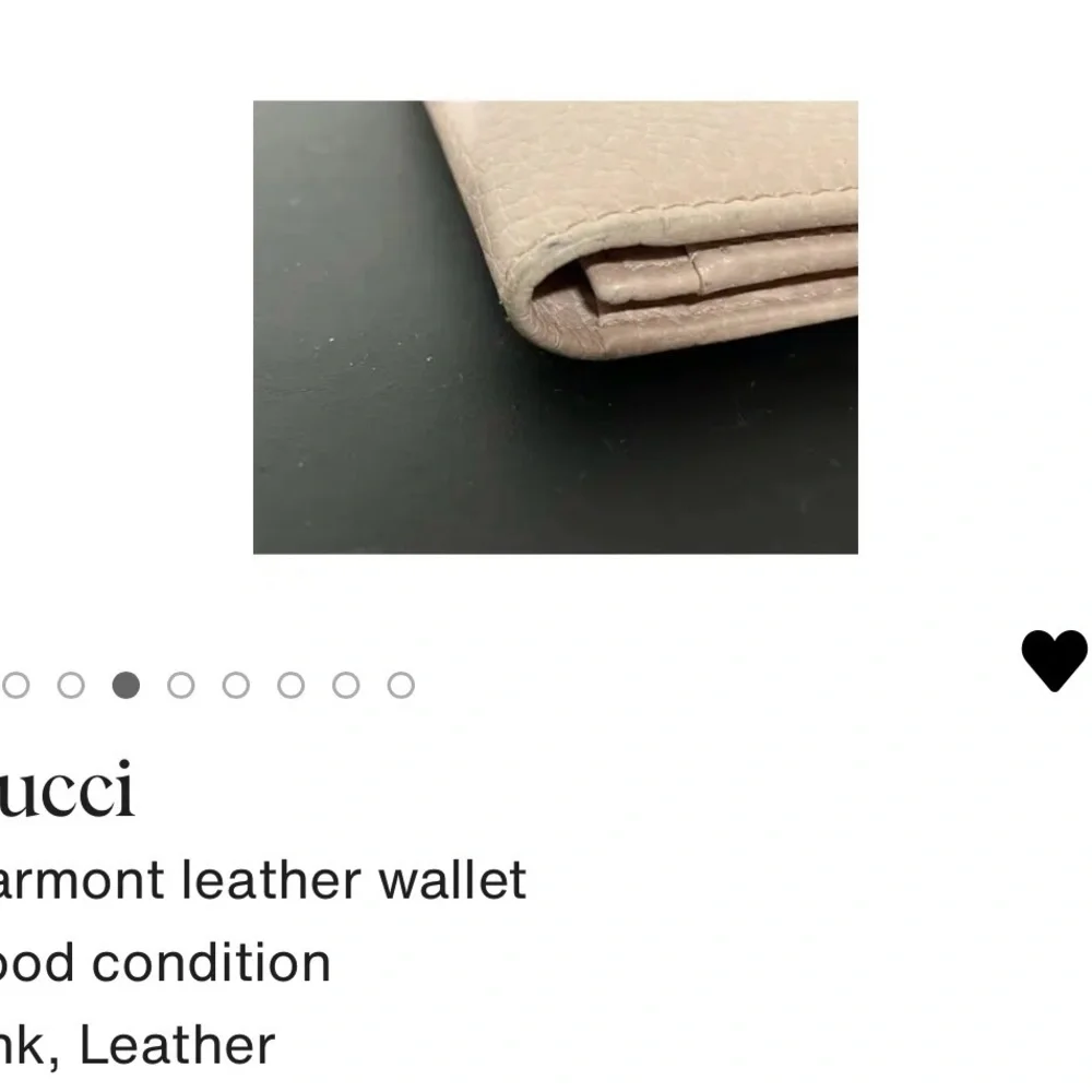 Gucci Marmont Pink Leather card holder mini - Picture 9 of 9